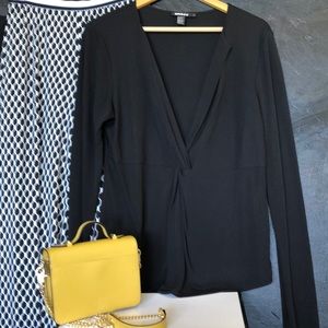 DKNY faux wrap top